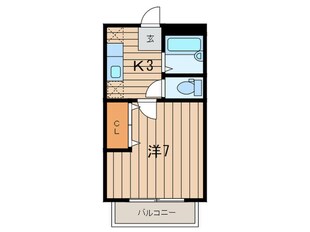 エバ－グリ－ンの物件間取画像